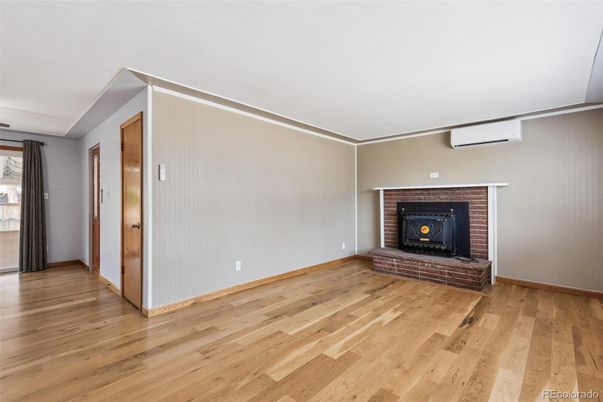 Empty room, Fireplace, Interior, Wood Texture Flooring