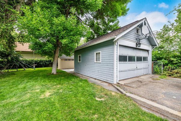 Backyard, Detached Garage, Exterior