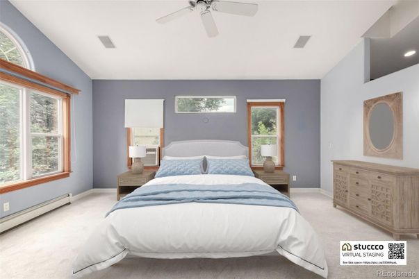 Bedroom, Interior, Recessed Lighting