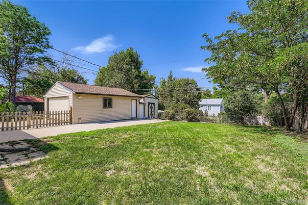 Backyard, Detached Garage, Exterior