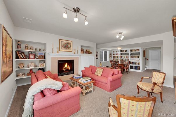 Dining room, Fireplace, Interior, Living room