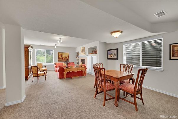 Dining room, Fireplace, Interior, Living room