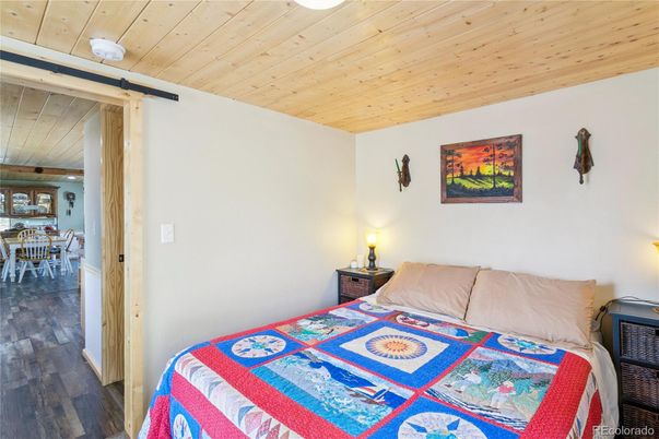 Bedroom, Dining room, Interior, Wooden Ceilings, Wood Texture Flooring