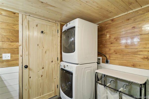 Interior, Utility Closets, Washer, Wooden Ceilings, Wooden Walls