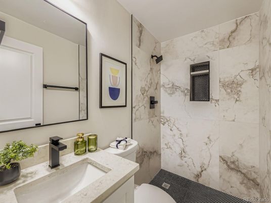 Bathroom, Interior, Marble Walls