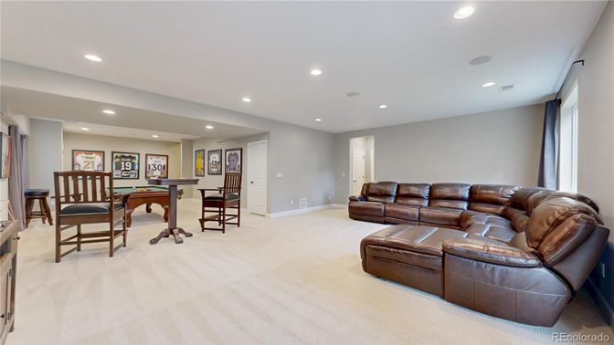 Game Room, Interior, Living room, Recessed Lighting