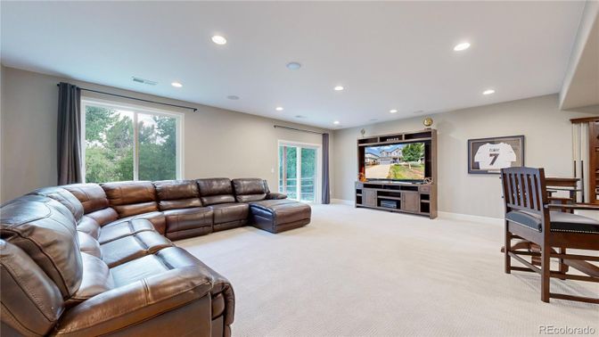 Interior, Living room, Recessed Lighting