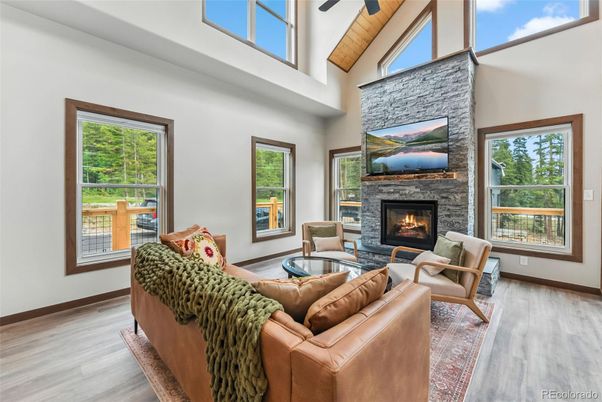 Fireplace, Interior, Living room, Wood Texture Flooring
