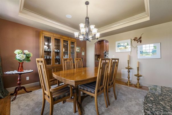 Chandelier, Dining room, Interior