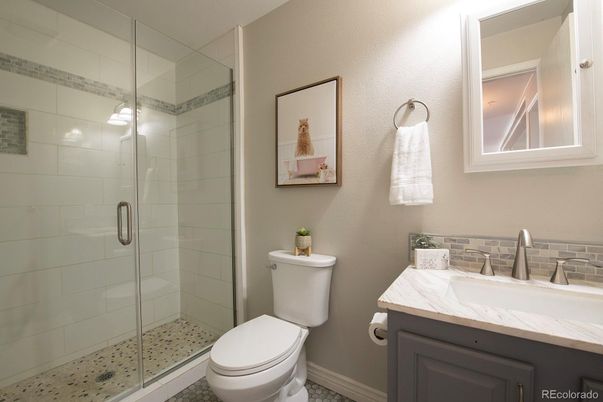 Bathroom, Glass Shower, Interior