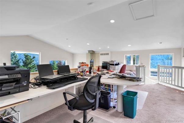 Home Office, Interior, Recessed Lighting