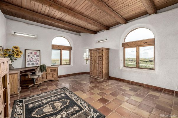 Home Office, Interior, Wooden Beams, Wooden Ceilings