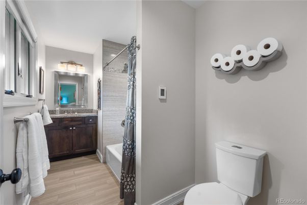 Bathroom, Interior, Wood Texture Flooring