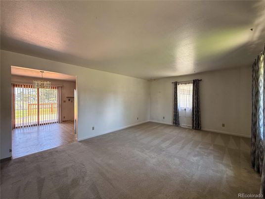 Chandelier, Empty room, Interior