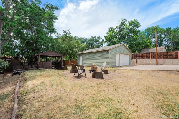 Backyard, Detached Garage, Exterior