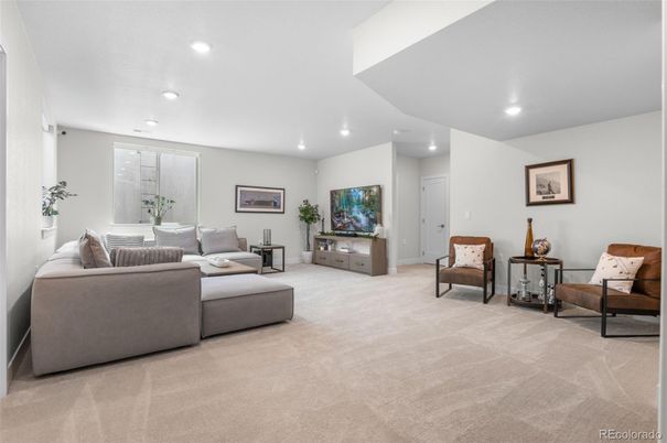 Interior, Living room, Recessed Lighting