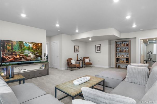 Interior, Living room, Recessed Lighting