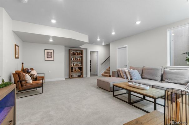 Interior, Living room, Recessed Lighting