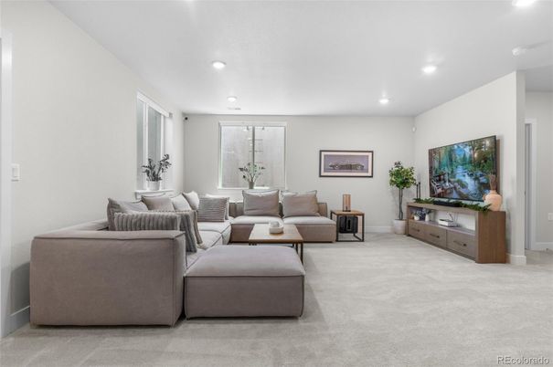 Interior, Living room, Recessed Lighting