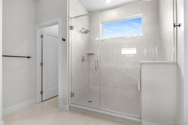 Bathroom, Glass Shower, Interior, Marble Walls, Recessed Lighting