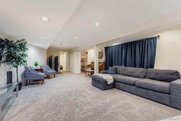 Interior, Living room, Recessed Lighting