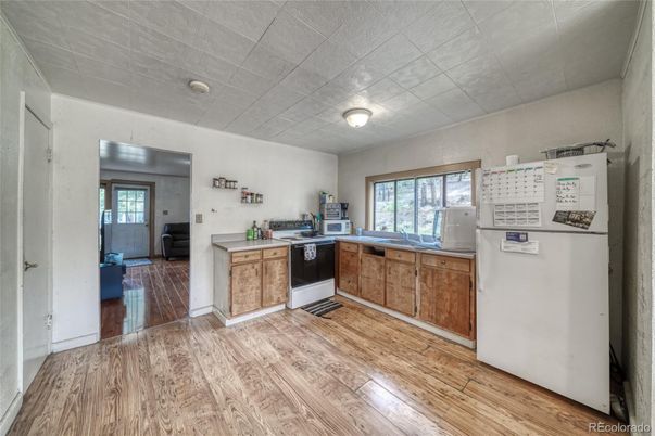 Interior, Kitchen, Wood Texture Flooring