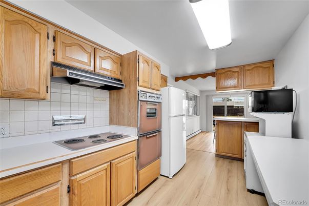 Interior, Kitchen, Wood Texture Flooring
