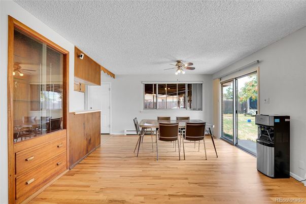 Dining room, Interior, Wood Texture Flooring