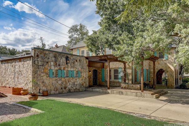 Backyard, Exterior, Facade, Mediterranean