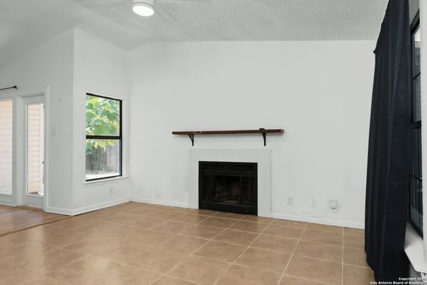 Empty room, Fireplace, Interior