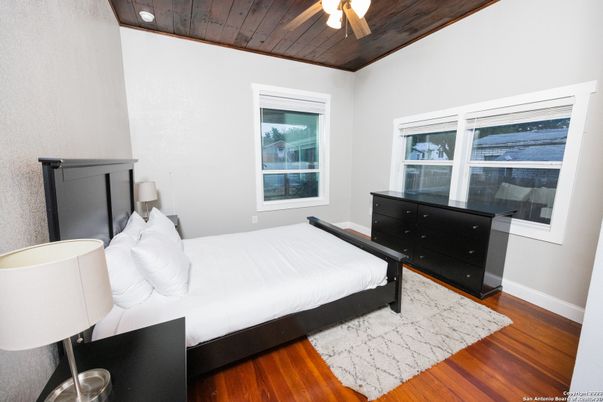 Bedroom, Interior, Wooden Ceilings, Wood Texture Flooring