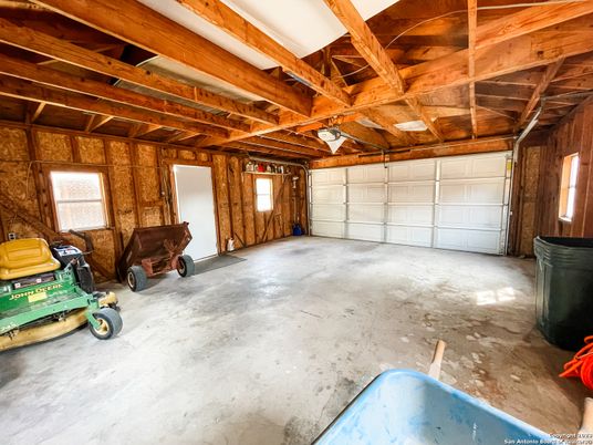 Garage, Interior, Wooden Beams, Wooden Ceilings, Wooden Walls