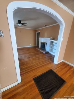 Fireplace, Interior, Wood Texture Flooring