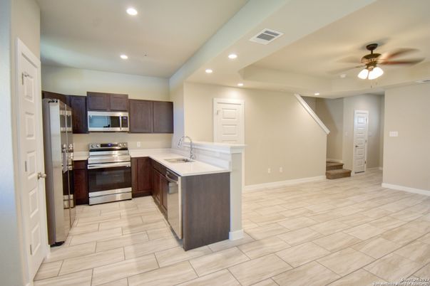 Interior, Kitchen, Recessed Lighting, Stainless Steel Appliances