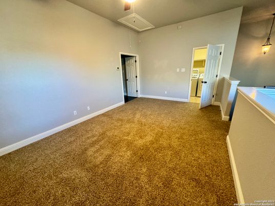 Empty room, Interior, Pendant Lights, Washer