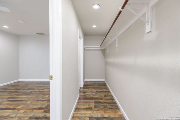 Interior, Recessed Lighting, Walk-in Closets, Wood Texture Flooring