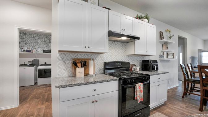 Interior, Kitchen, Wood Texture Flooring