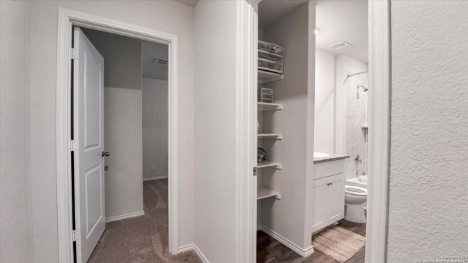 Bathroom, Interior, Wood Texture Flooring