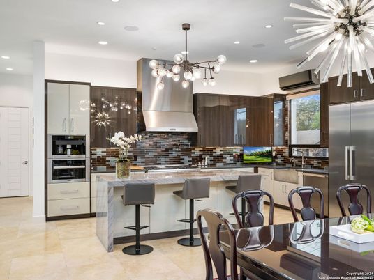 Interior, Kitchen, Pendant Lights, Recessed Lighting, Stainless Steel Appliances