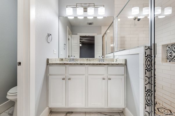 Bathroom, Glass Shower, Interior, Marble