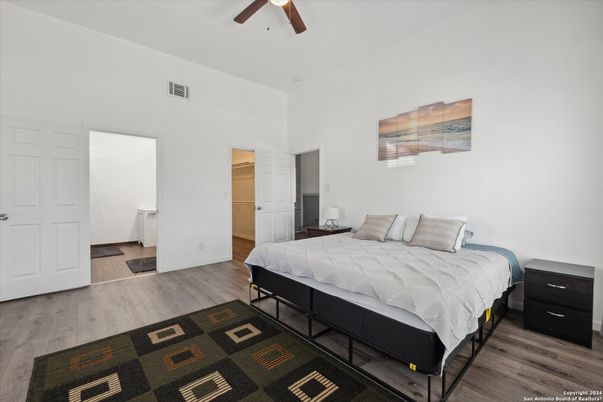 Bedroom, Interior, Wood Texture Flooring