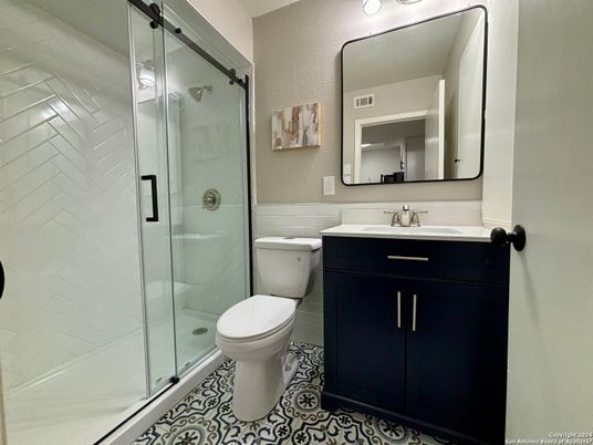 Bathroom, Glass Shower, Interior