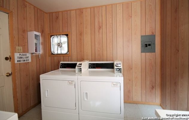 Interior, Washer, Wooden Walls