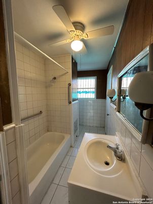 Bathroom, Fireplace, Interior