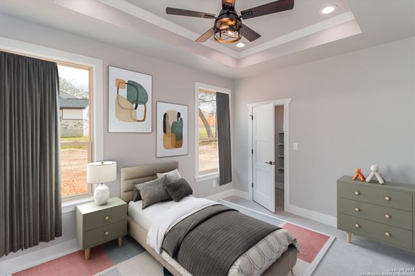 Bedroom, Interior, Recessed Lighting