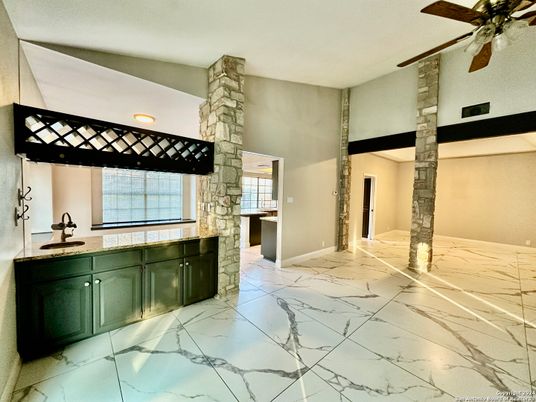 Interior, Marble, Recessed Lighting, Stone Walls