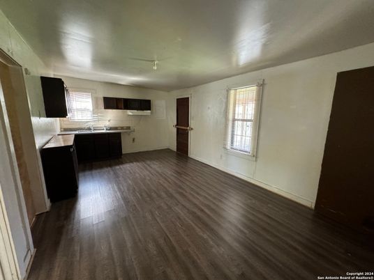 Empty room, Interior, Kitchen, Wood Texture Flooring