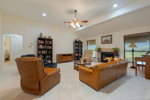 Fireplace, Interior, Living room, Recessed Lighting