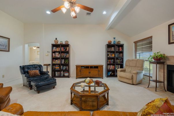 Fireplace, Interior, Living room, Recessed Lighting
