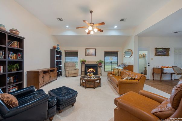 Fireplace, Interior, Living room, Recessed Lighting